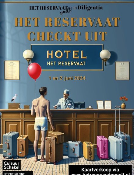 Poster Het Reservaat checkt uit